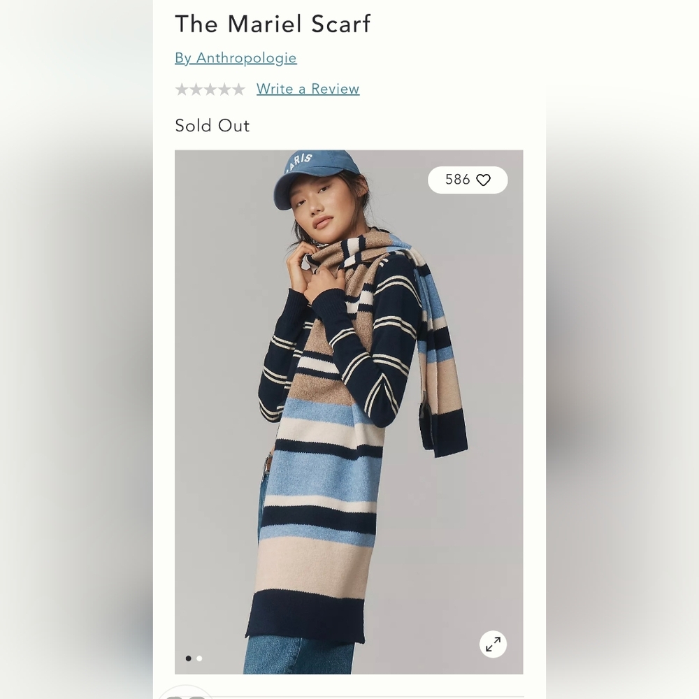 Anthropologie Muriel Scarf